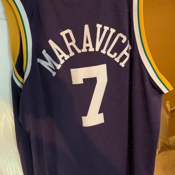 maravich jazz jersey